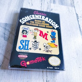 Classic Concentration Nintendo NES Complete In Box CIB
