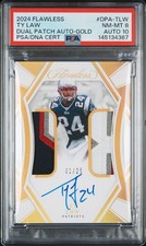 2024 PANINI FLAWLESS DUAL PATCH AUTO  TY LAW GOLD /25