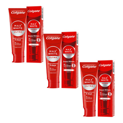 1/3/5/10x Colgate Max White Ultra Active Foam 75ml Toothpaste