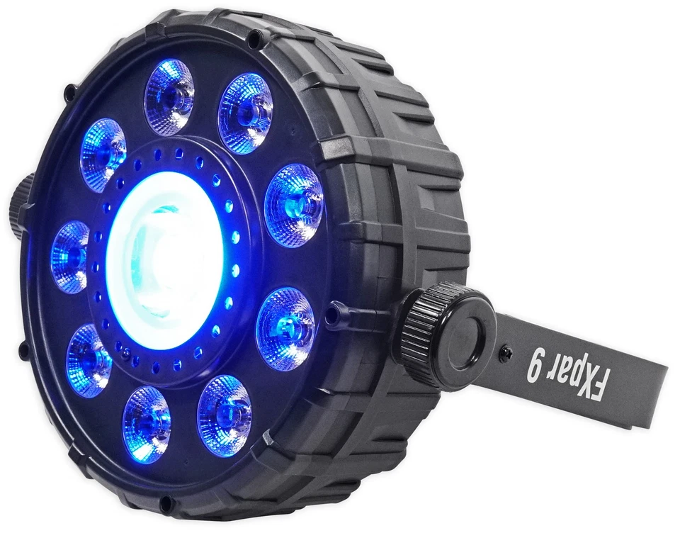 4) Chauvet DJ FX Par 9 DMX Multi-Effect LED, SMD RGB+UV Strobe Par Lights+Facade - Image 4 of 4