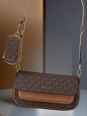Michael Kors Lady Small Crossbody Bag Brown Bag Handbag Purse Shoulder Messenger