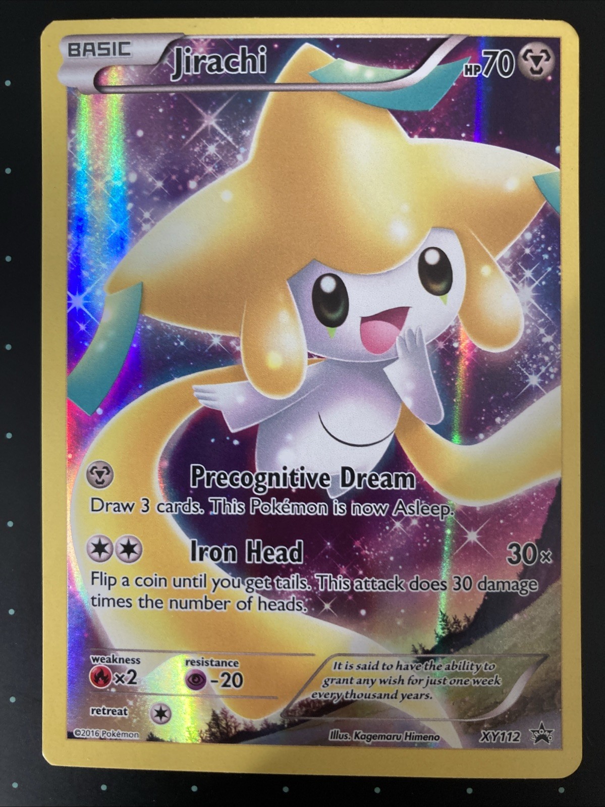 Pokémon Card TCG - Jirachi - 2016 XY Black Star Promo XY112 Rare Promo