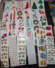 Vintage Mrs Grossmans Stickers Christmas Lot Of 30 Different Full Strips