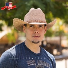 Mexican Palm Leaf Wide Cowboy Hat , Sombreros de Hombre de Palma