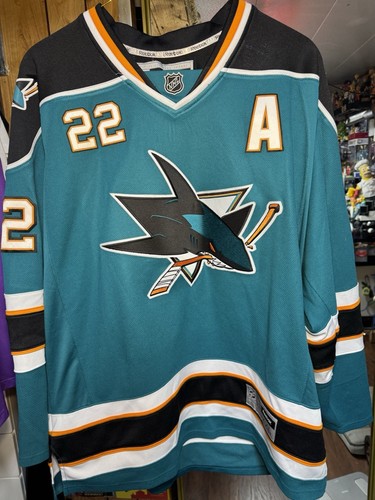 San Jose Sharks Reebok CCM Teal NHL Dan Boyle #22 Hockey Jersey Sz XXL