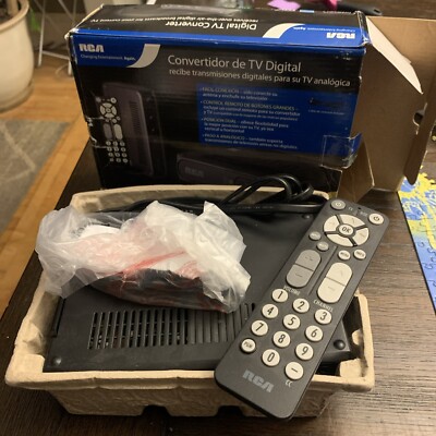 RCA Digital TV Converter Box DTV Tuner W/ Remote & Cables NewOpenBox DTA800B1  