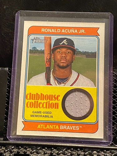 Camiseta Ronald Acuña Jr. 2023 Topps Heritage Clubhouse Collection - Braves
