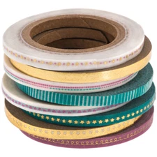 8 Rolls Patterned Super SLIM Washi Decorative Tape Papercraft Journal  Craft