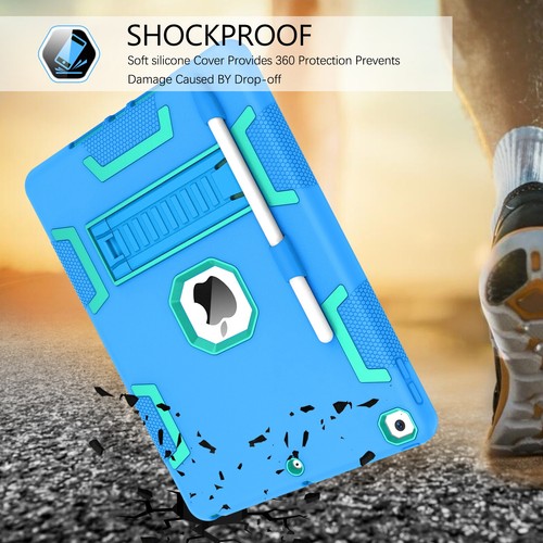 For 10.2 iPad 9th 8th 7th Generation Shockproof Hard Case Stand Cover Silicone - Picture 55 of 75