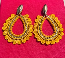 Vibrant & Colorful Beaded Earrings - Handmade Earrings -Colombian Aretes