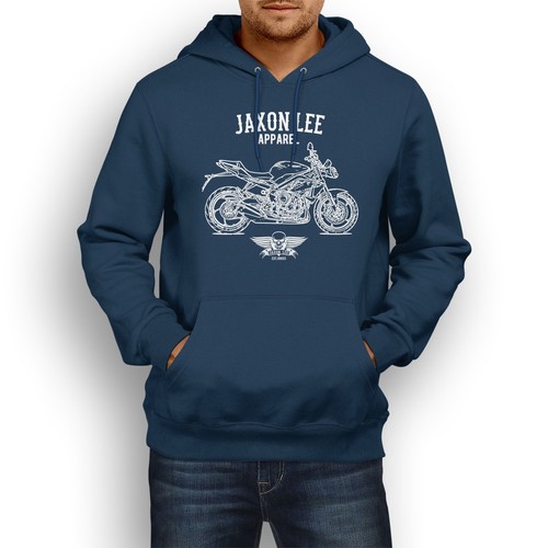 Sudadera con capucha Jaxon Lee Illustration For A Street Triple R 2016 ventilador de moto - Imagen 8 de 16