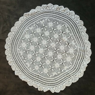 Handarbeit Häkelstücke Deckchen Matten Häkel Konvolut Tischschal 16 Teile Vintage 