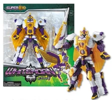 SUPER 10 WHITE HORN Duke Knight Transformer Action Figure TV Anime Young Toys