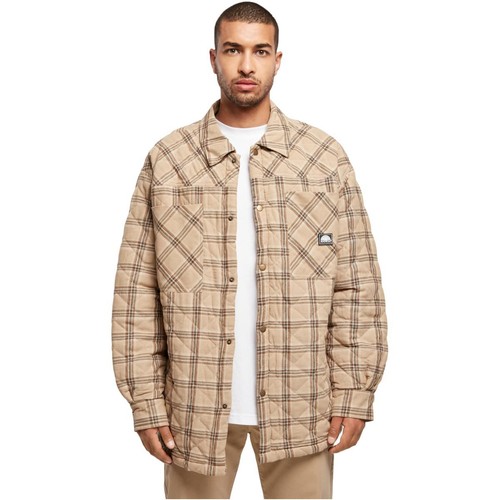 Southpole Flannel Quitted Shirt Jacket Quilted Jacket Checked Bag - Picture 12 of 13