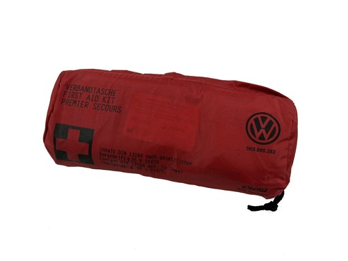OEM VW First Aid Kit Emergency Set Warning Triangle Original DIN 13164 - Picture 2 of 13