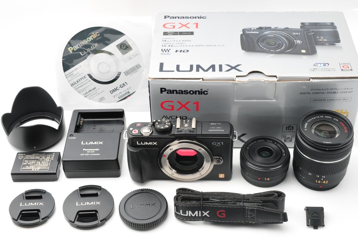 Panasonic Lumix GX1 Double Zoom Lens Kit Black [Excellent +++++