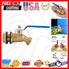 Water Spigot for Rain Barrel with bulkhead fitting - freeze proof for outdoors