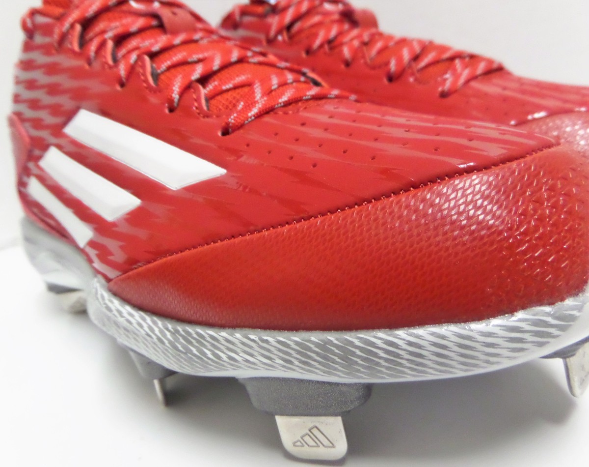 New Adidas Men\'s Sz 16 Power‎ Alley 3 Metal Baseball Cleats Red S84760 New Adidas Men main image 2