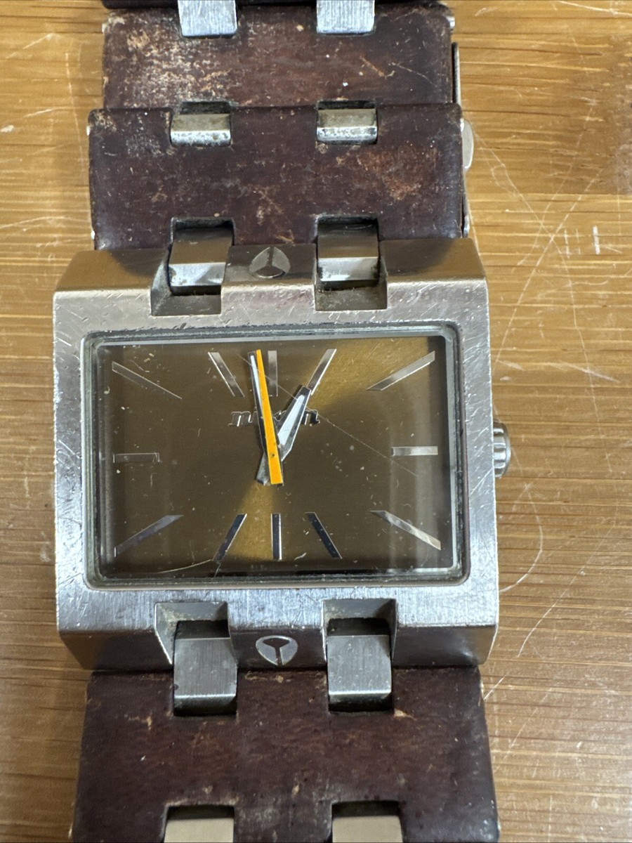 NIXON Watch : The Big Rig Square Analog Wristwatch Working Men's