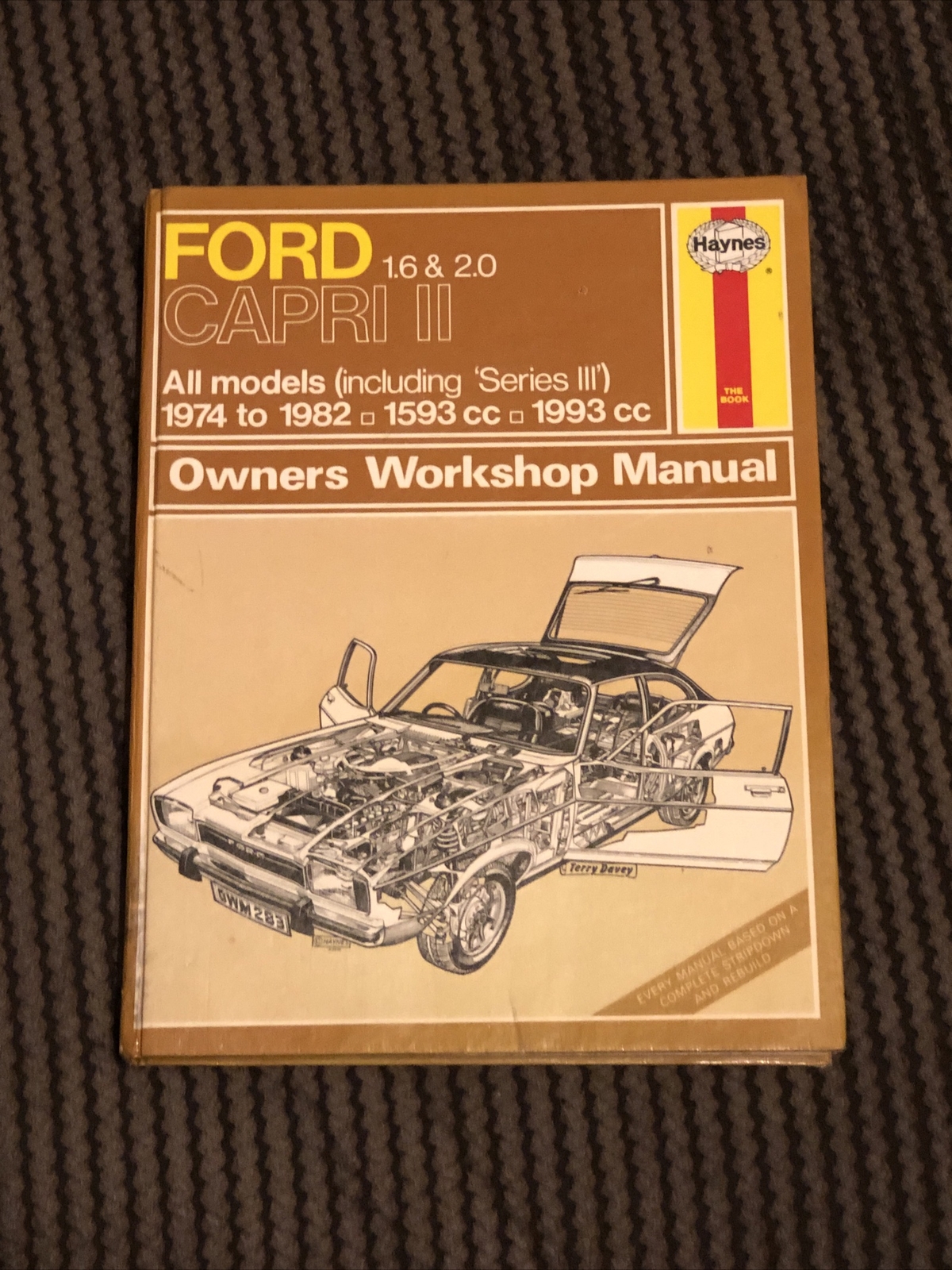 Ford Capri II (and III) Haynes Manual 1974-87  1.6 2.0 Petrol Workshop
