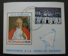 NICARAGUA Bloc N°155 Pape oblitéré 
