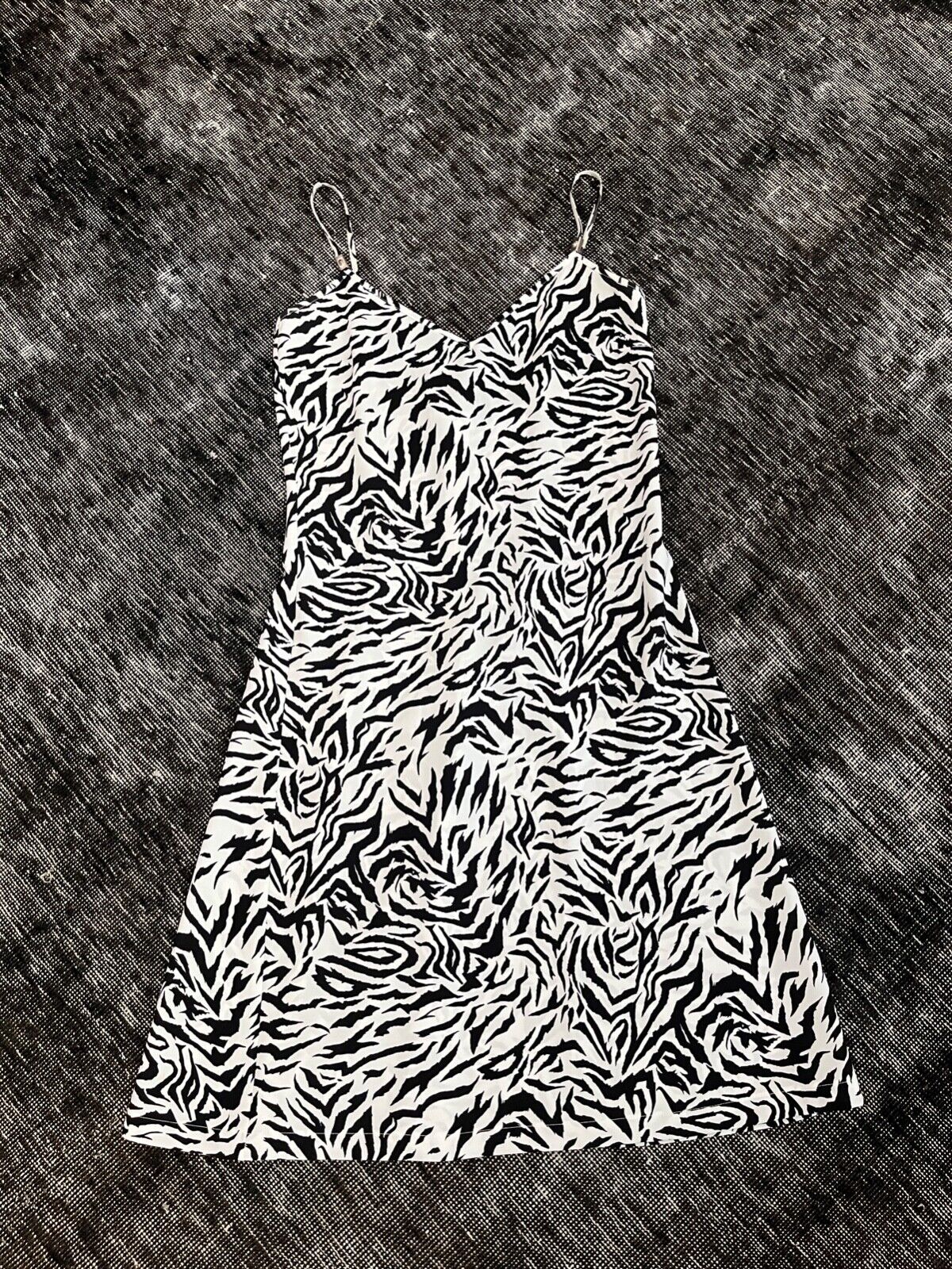 Versace Versus Zebra Print Tank Dress Made in Ita… - image 1