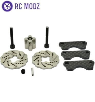 Hot Racing SJT39DG Traxxas Jato Dual Disk Steel Brake Kit w/ Carbon Pads