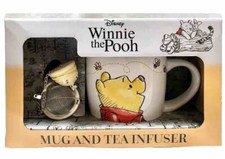 NEW Disney Winnie the Pooh Large Ceramic Mug and Honeypot Tea Infuser Set