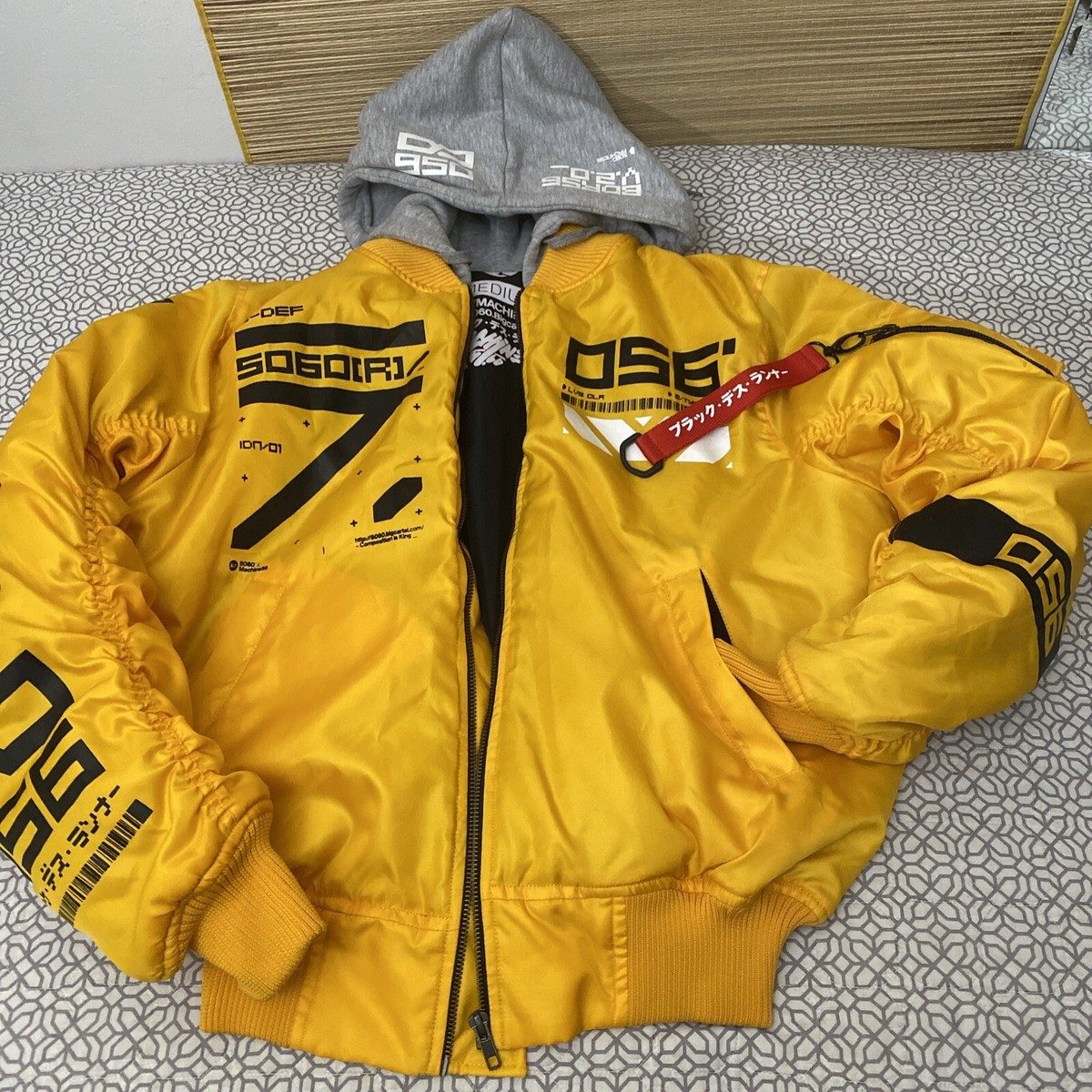 Machine56 m56 B-TYPE3/OG-01 Bomber Jacket Yellow Gold Men's Machine56 m56 B-TYPE3/OG-01 Bomber Jacket Yellow Gold Men's