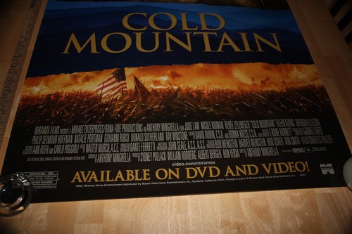 Cold Mountain Official DVD Release Promo Marketing Poster 40x27 Jude Law Kidman - Picture 5 of 7
