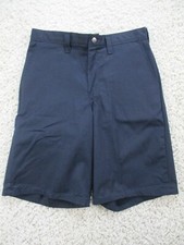 Dickies Mens Work Shorts 30 Blue Pockets Loose Fit Bermuda Polyester Blend New