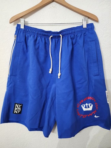 Nike Standard Issue "Dyckman" Basketball Fleece Shorts Sz L Men’s CW6703 480 NWT