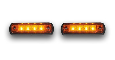 MULTIVOLT 2XLED Gelbe Seitenmarkierungsleuchten Für Lkw Camper Mercedes Bus