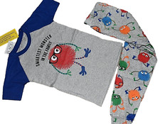 1S NWT Size 6T THE CHILDREN'S PLACE MONSTERS Snug Fit Pajamas Set Shirt Pants