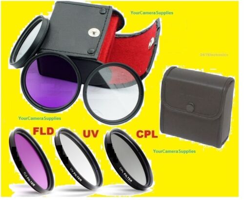 FILTER KIT 40.5mm CPL FLD UV POLARIZED to SONY A6000 A5000 NEX-3N NEX-5 NEX-6  - Picture 1 of 8