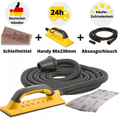 Mirka Handy-Kit Schleifklotz Handschleifer mit Absaugschlauch Handschleifblock