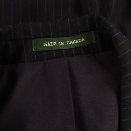 VTG Ralph Lauren Suit M Blue Multicolor Pinstripe 100% Wool Gusset 40R 32x30 - Picture 3 of 24