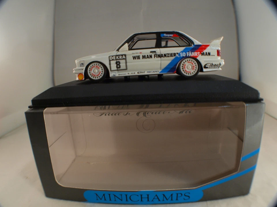 MINICHAMPS Nr 2010 BMW M3 Team: Bigazzi Soper 1/43 #8 Inbox / Scatola - Immagine 3 di 4