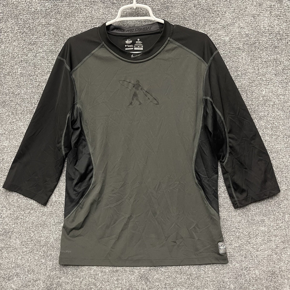 NIKE PRO COMBAT　MLB FITTED Mサイズ　3枚セット Nike Pro Combat Baseball 3/4 Sleeve Crew Neck Shirt Men's XL