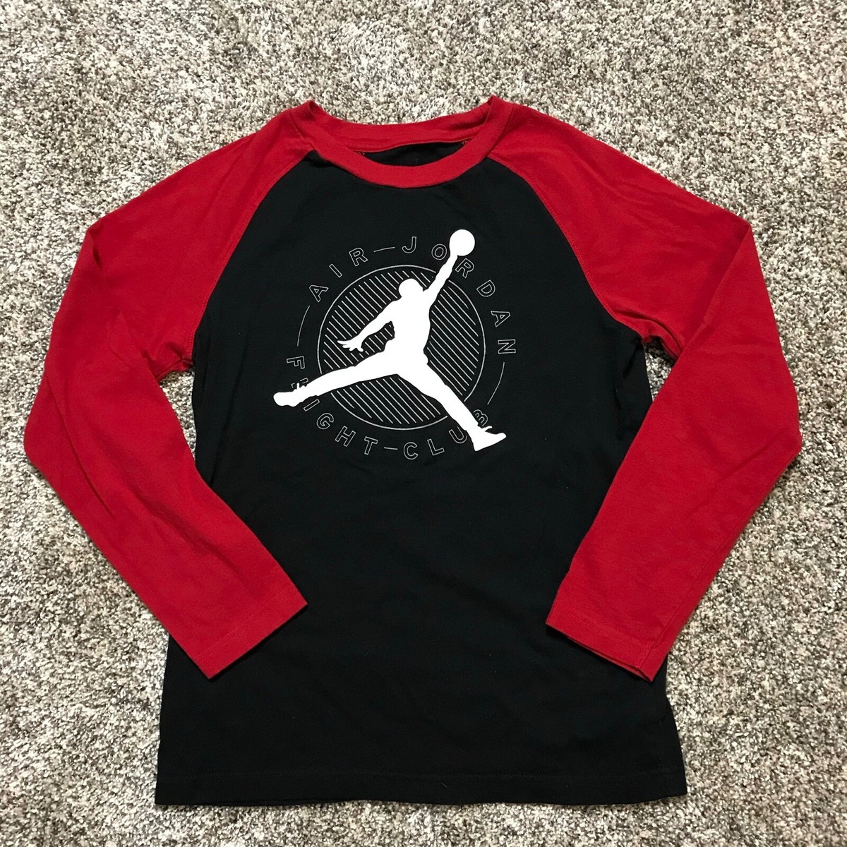 black and red jordan long sleeve