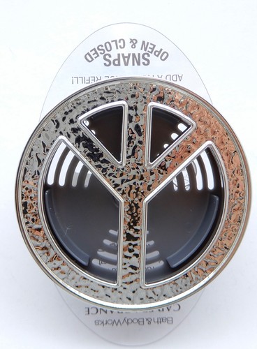 BATH & BODY WORKS SILVER PEACE SIGN CAR FRAGRANCE HOLDER VENT CLIP NEW - Picture 6 of 6