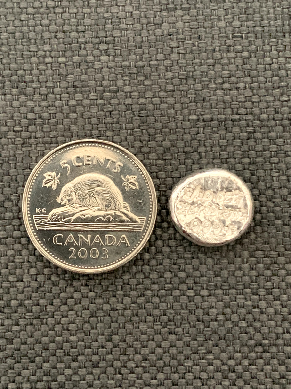 1/10 oz .999 Fine Silver  Per Diem Coin    --  Free Shipping within Canada --