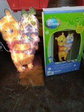 DISNEY WINNIE THE POOH EASTER BASKET LIGHTED SCULPTURE EASTER DECOR 15"