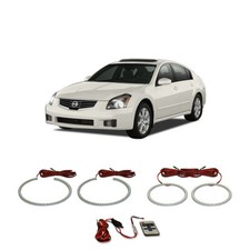 Bright White Rf Led Headlight Halo Ring Kit For Nissan Maxima 07-08