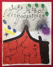 Miro Joan Miró, Original Lithograph,1972  Mourlot, Cover