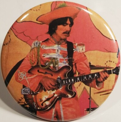 The Beatles PIN BUTTON Sgt Peppers George Harrison Christmas Gift