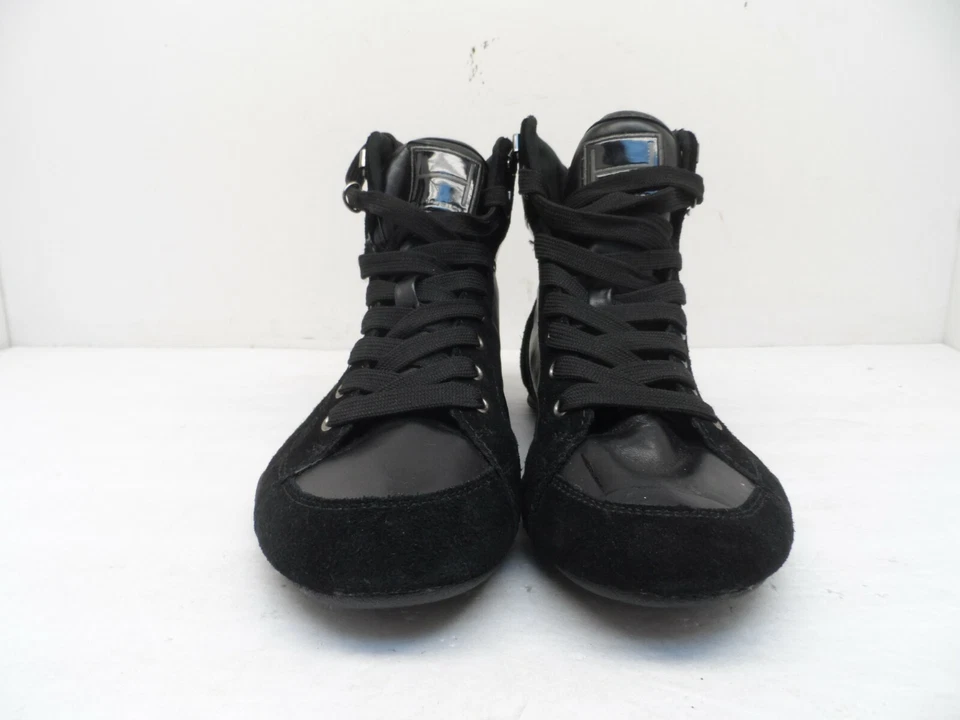 Bota de mujer H by Halston de cuero con cordones de 5" negra 6,5 M Foto 2 de 4