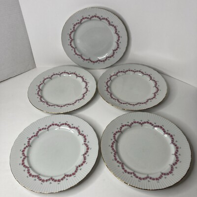 5x Vtg JLMenau Graf von Henneberg HEP12 Dinner Plates 10.25  E. Germany RARE HTF