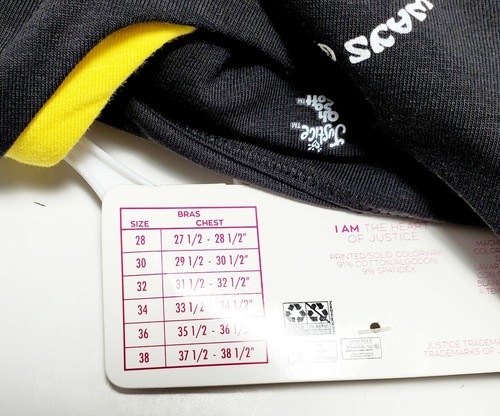 Justice Oh So Soft Girls 2 Pk. Sports Bra 32 Always Good Vibes & Daisy NWT - Picture 8 of 8