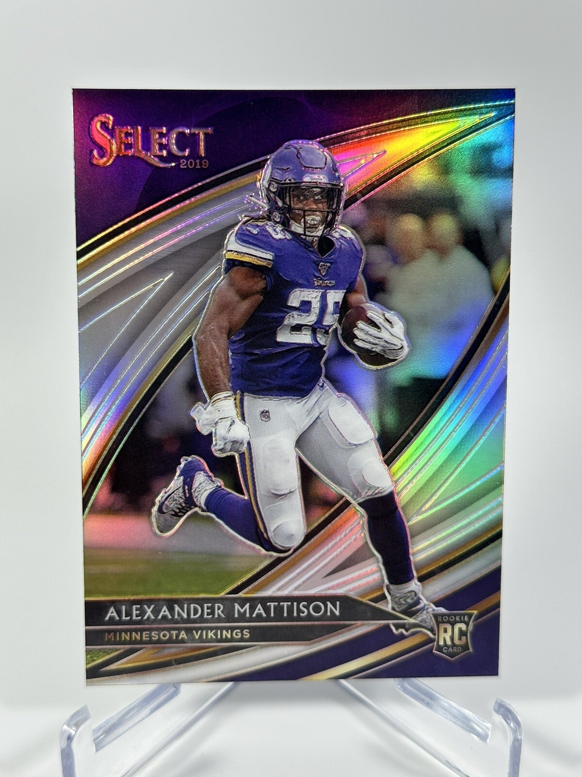 2019 Panini Select #284 Alexander Mattison Field Level Silver Prizm Rookie RC